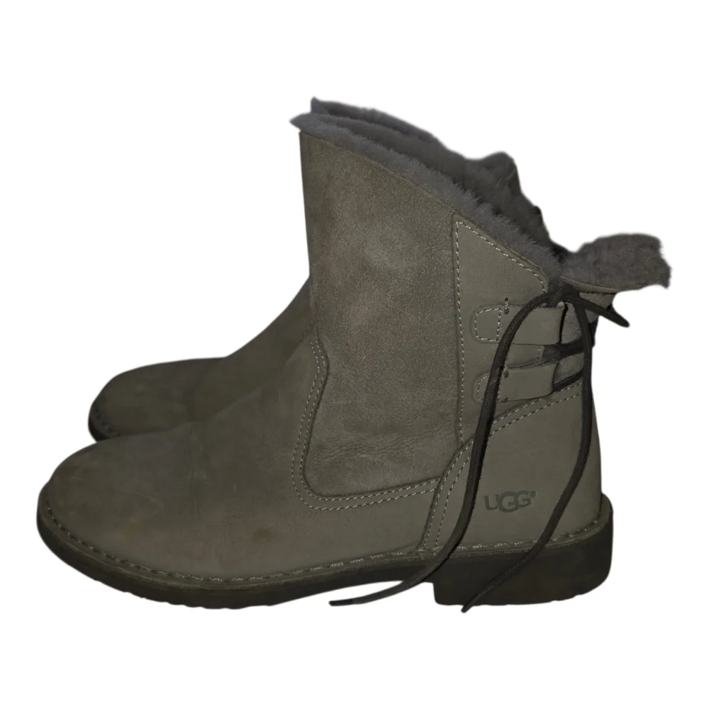 UGG Women's Gray Naiyah Ankle Boots 9.5